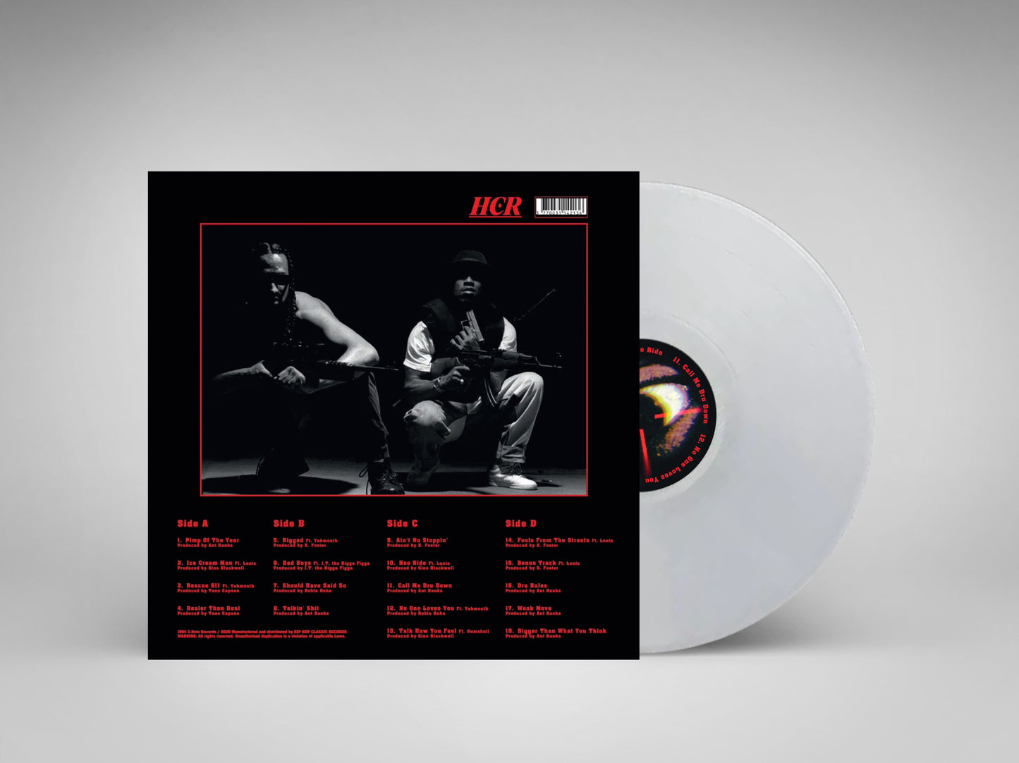 Dru Down Fools From The Streets 2XLP TRANSPARENT.