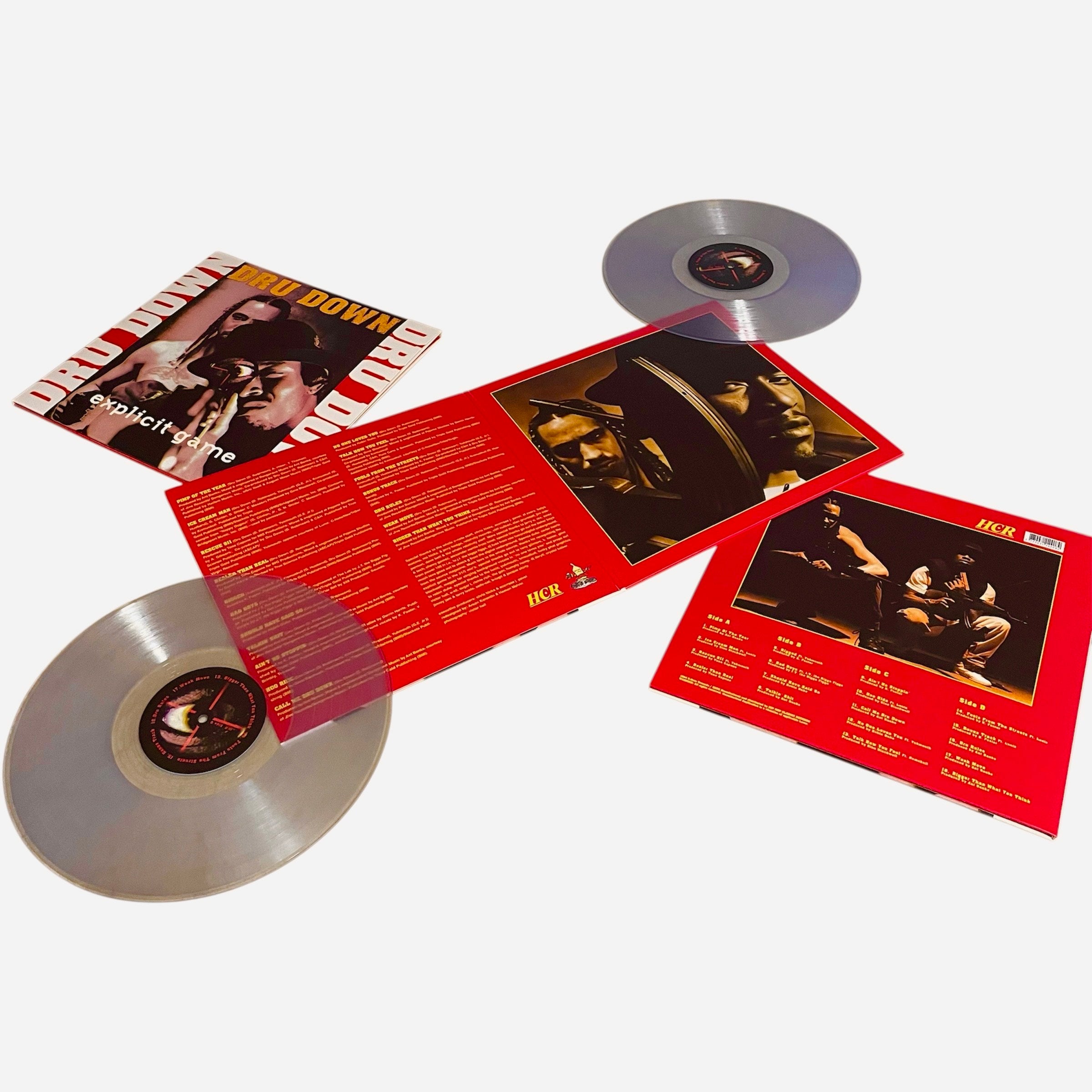 Dru Down Explicit Game 2XLP TRANSPARENT. – HCR