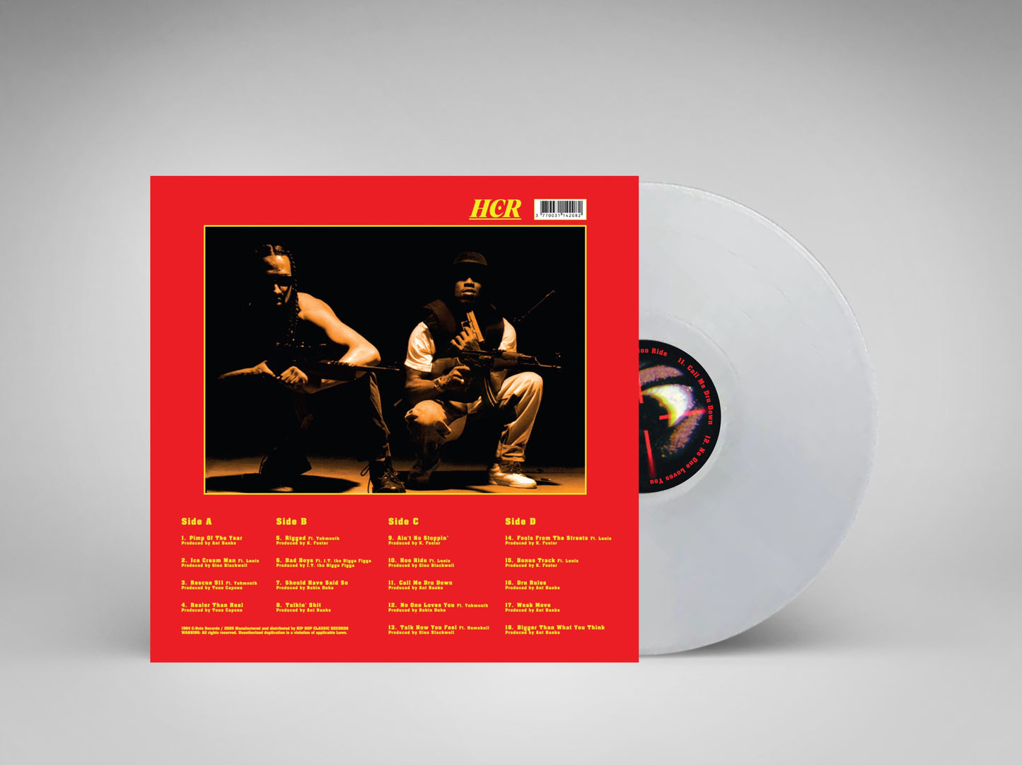 Dru Down Explicit Game 2XLP TRANSPARENT.