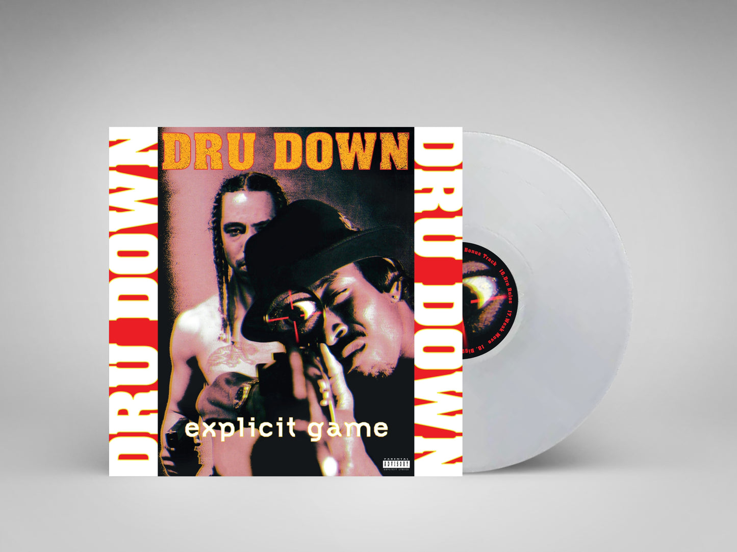 Dru Down Explicit Game 2XLP TRANSPARENT.