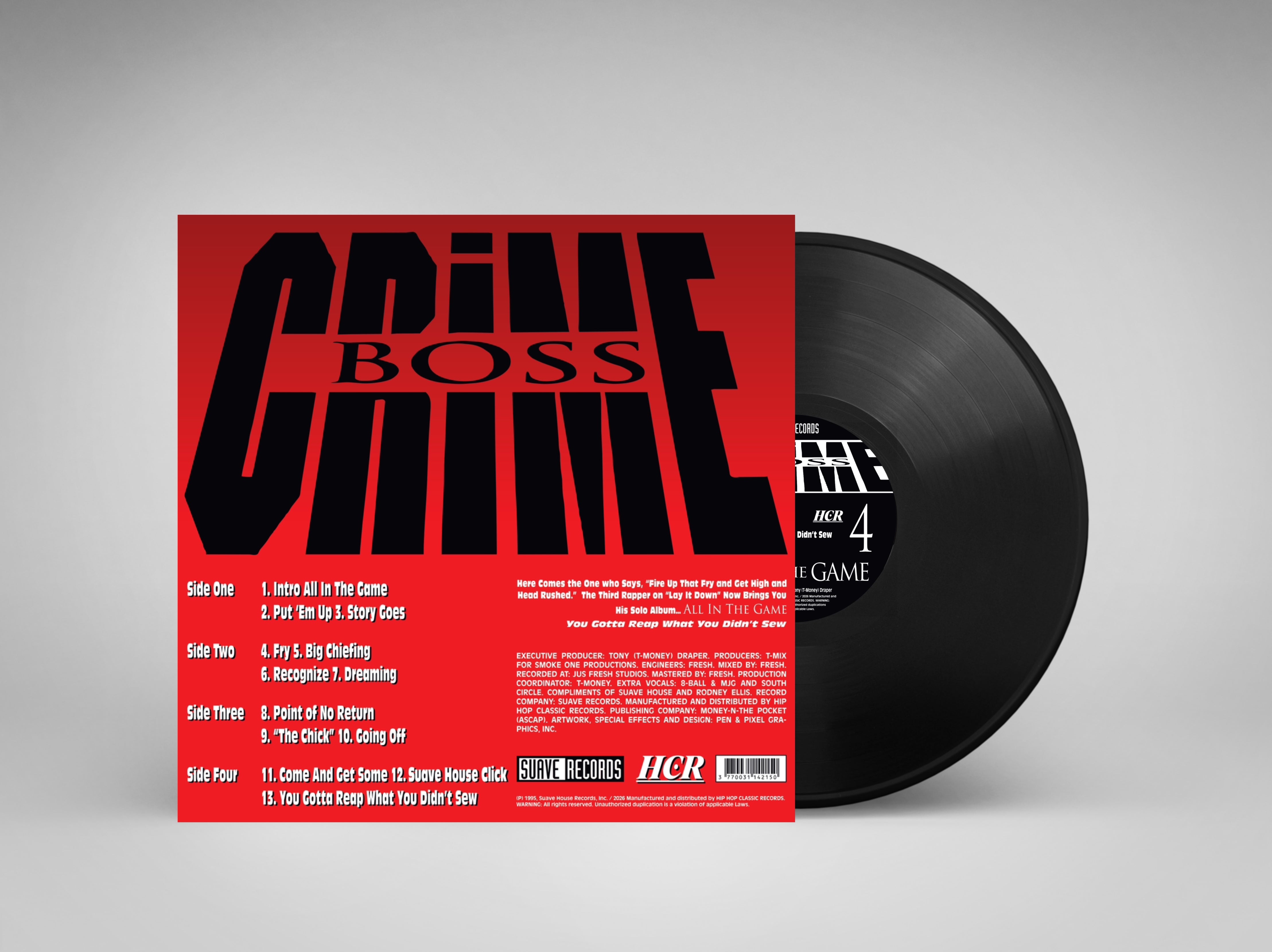 専用　G-RAP CRIME BOSS Crime Boss All In The Game 2XLP – HCR